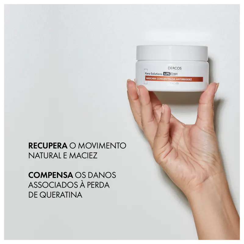 DERCOS DERCOS – KERA-SOLUTIONS MÁSCARA CONCENTRADA ANTIRRIGIDEZ – CABELOS DANIFICADOS