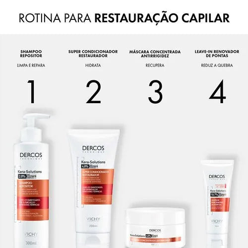 DERCOS SUPER CONDICIONADOR RESTAURADOR COM PRO KERATIN COMPLEX